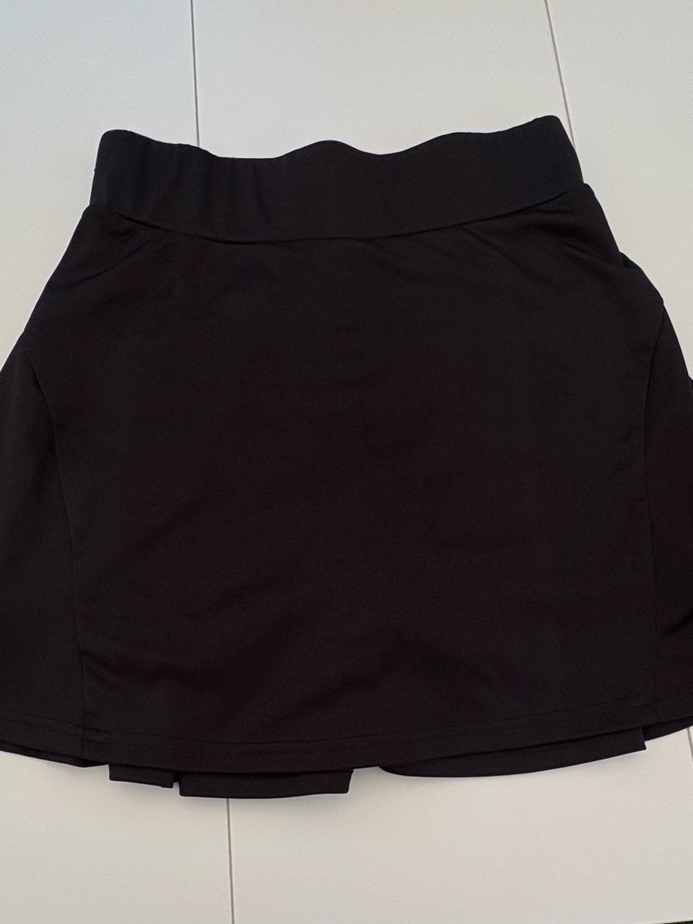 Black Mini Skirt - Classic Stretch Skater Style